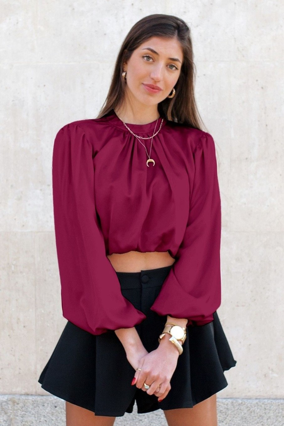 Blusas | Pura Vida Clothes Blusa Fox Burdeos