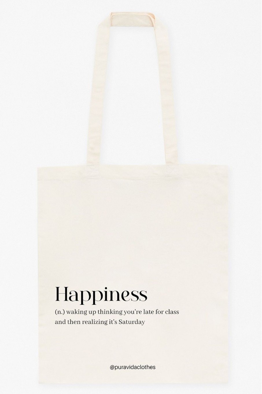 Tote Bags | Pura Vida Clothes Tote Bag Happiness