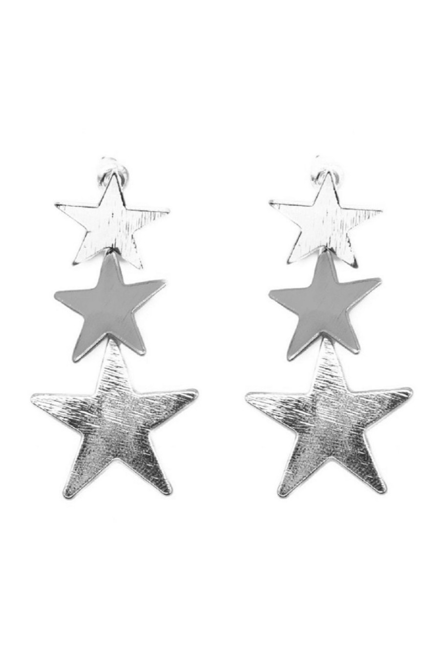 Pendientes | Pura Vida Clothes Pendientes Stars Plata