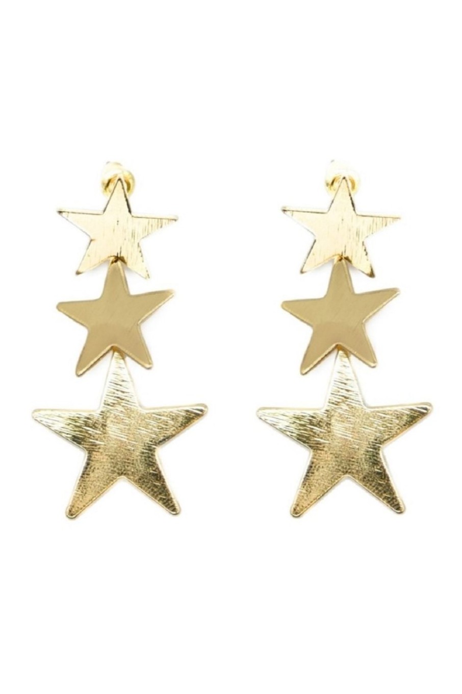 Pendientes | Pura Vida Clothes Pendientes Stars Dorado